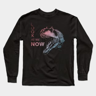 Allosaurus Roaring Dinosaur Vintage Long Sleeve T-Shirt